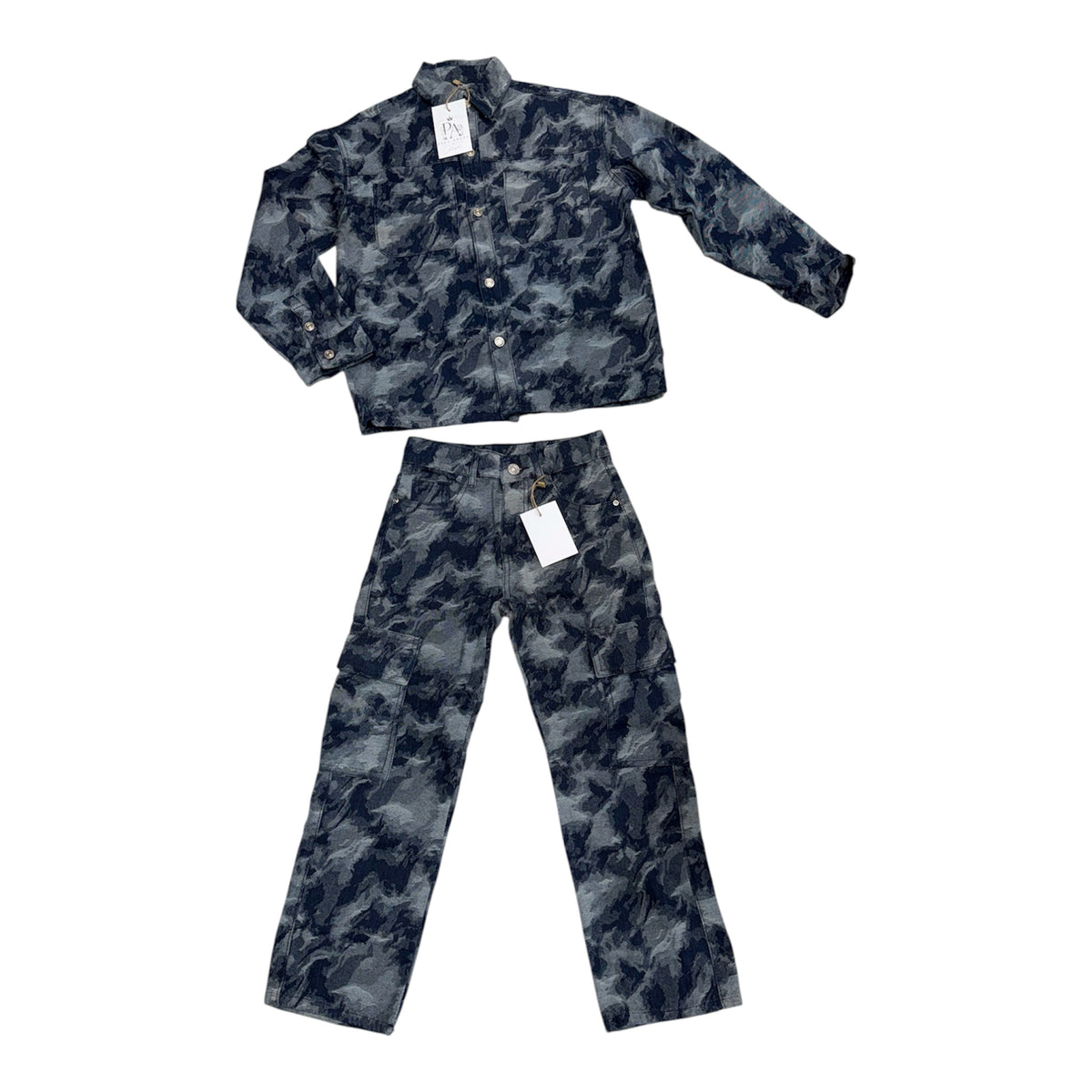 Completo jeans militare