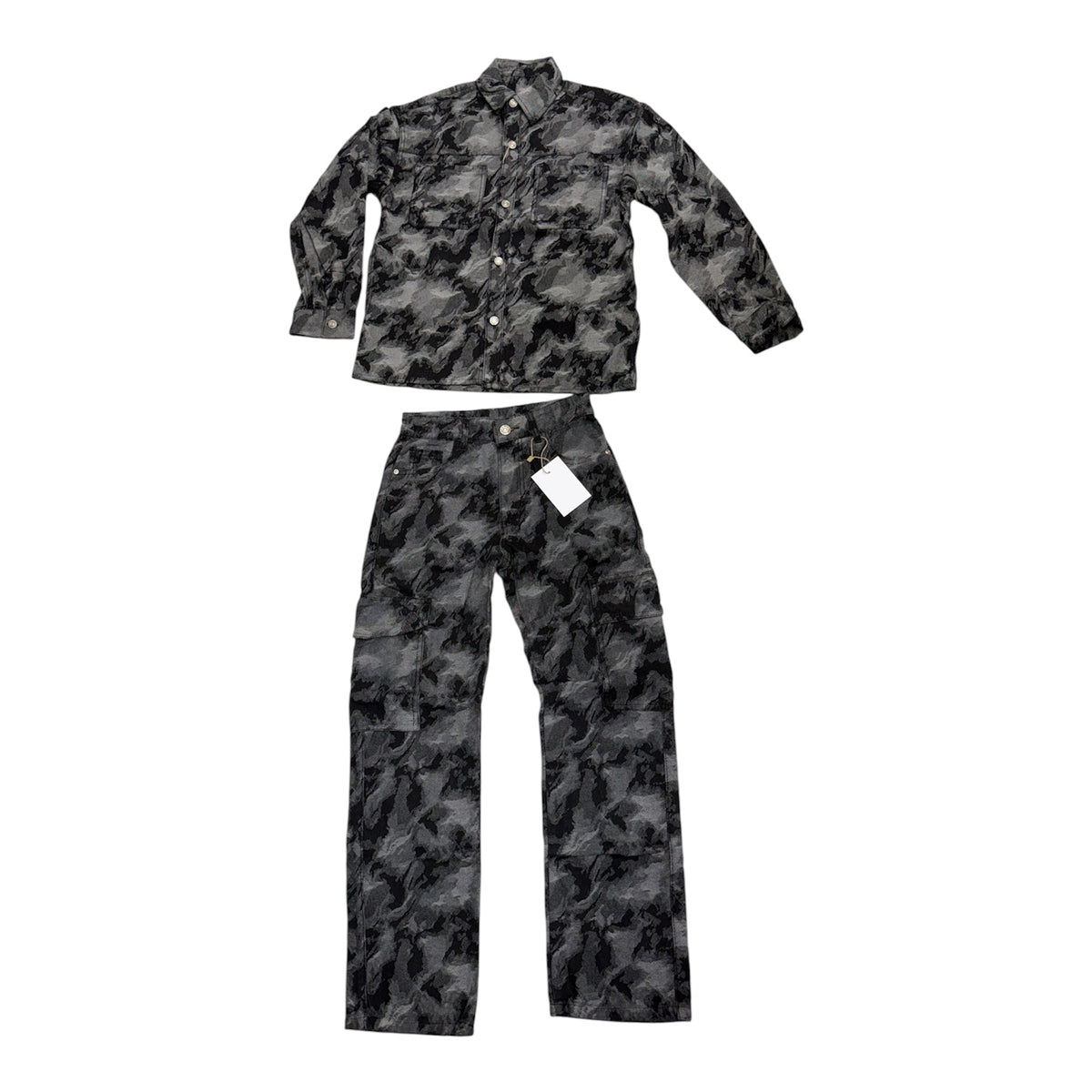 Completo jeans militare