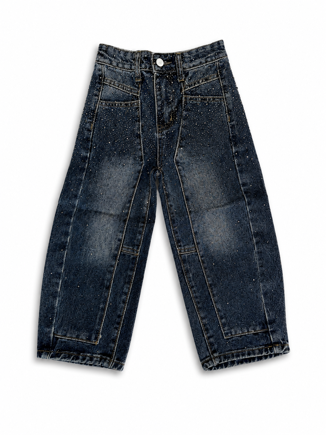 Jeans ballons brillantinato