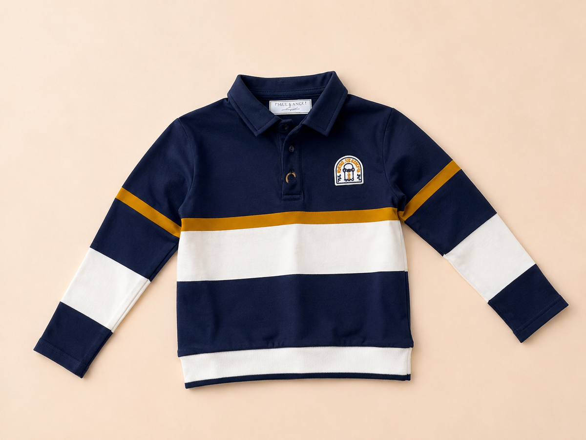 Polo bambino a manica lunga