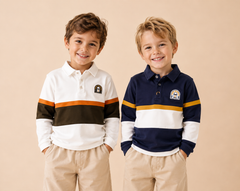 Polo bambino a manica lunga