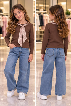 Maglia con foulard