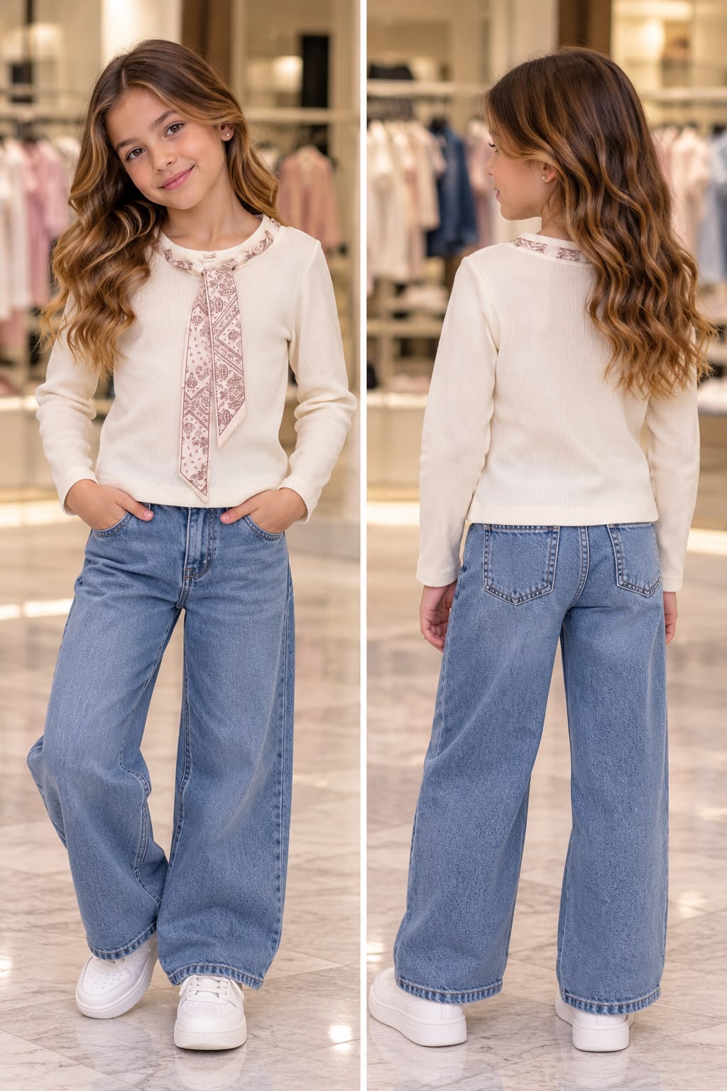 Maglia con foulard